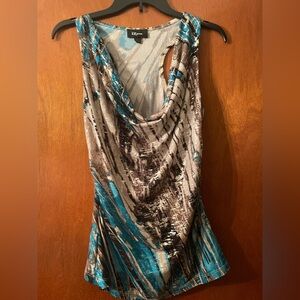 IZ Byer scoop neck racer back dress top